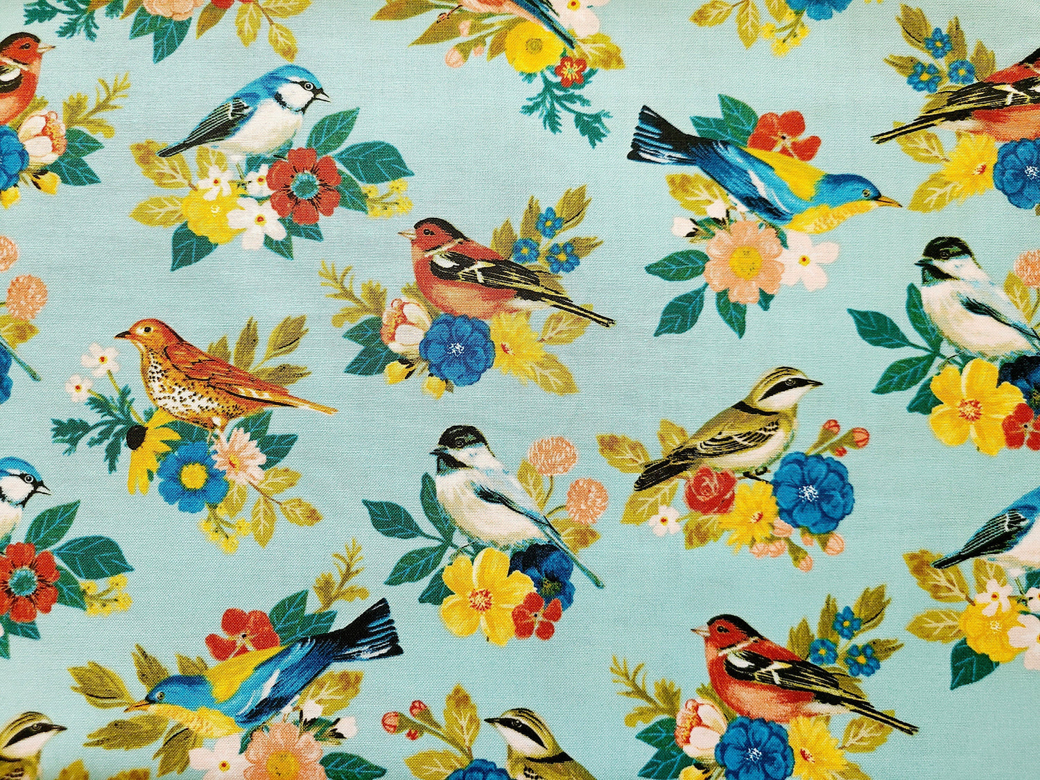 Quilting Cotton Songbird Calico Brother Sister Design Studio