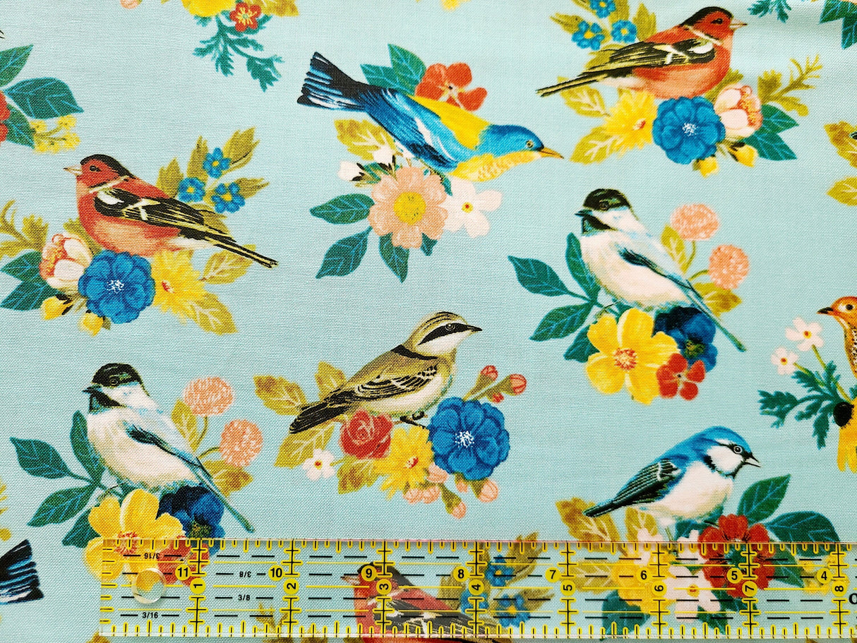 Quilting Cotton Songbird Calico Brother Sister Design Studio