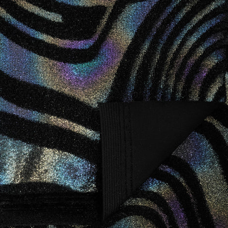 Foiled Stretch Velvet Sonic Swirl