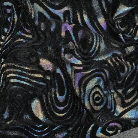 Foiled Stretch Velvet Sonic Swirl