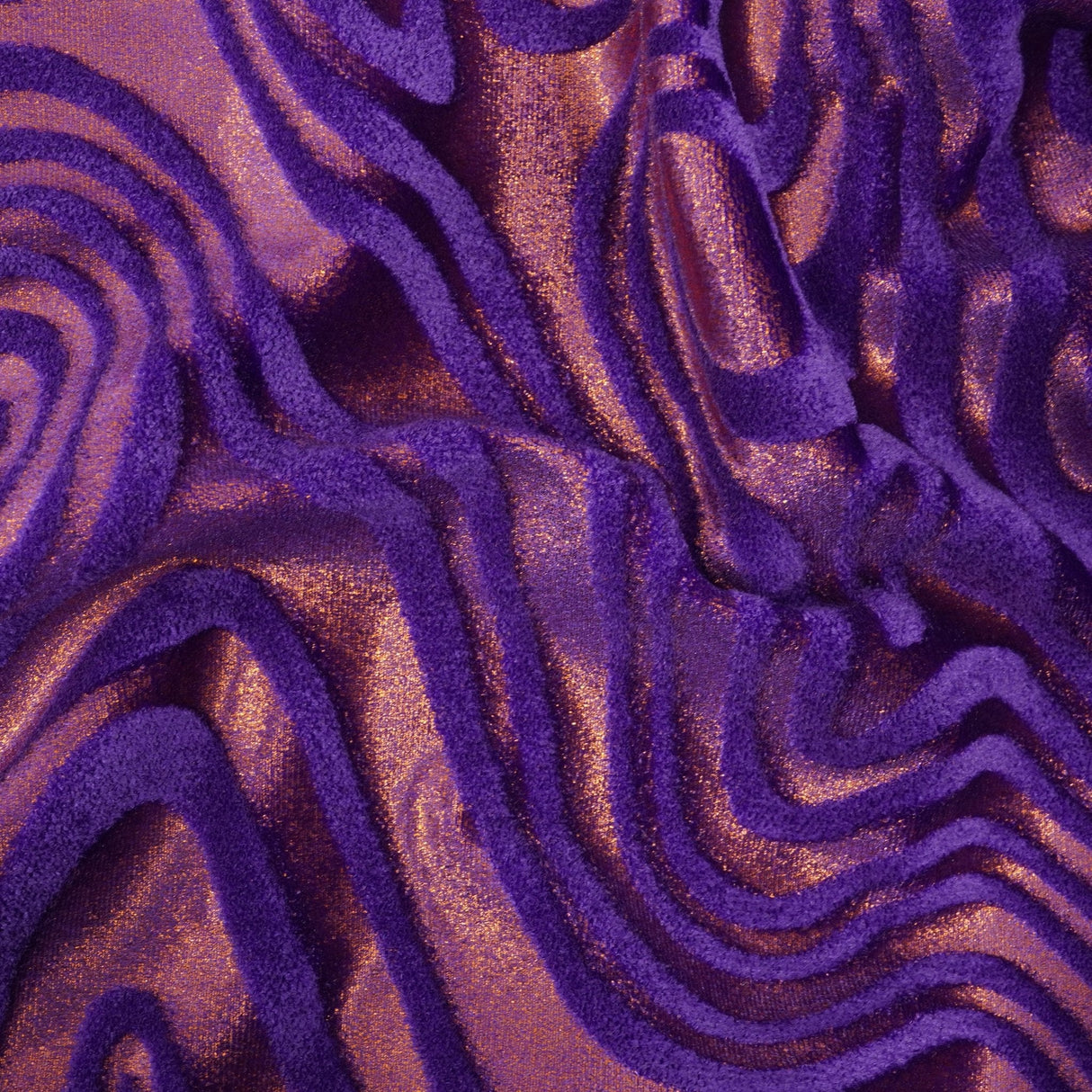 Foiled Stretch Velvet Sonic Swirl