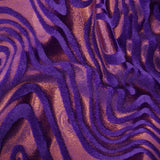 Foiled Stretch Velvet Sonic Swirl