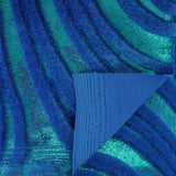 Foiled Stretch Velvet Sonic Swirl