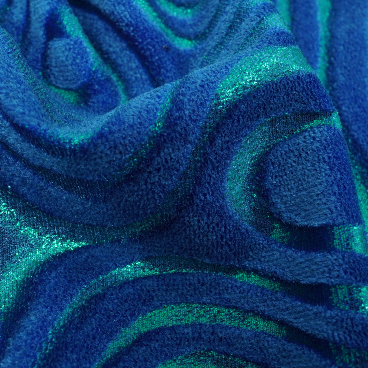 Foiled Stretch Velvet Sonic Swirl