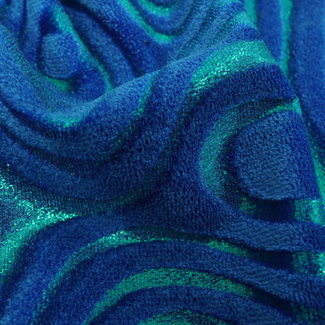 Foiled Stretch Velvet Sonic Swirl