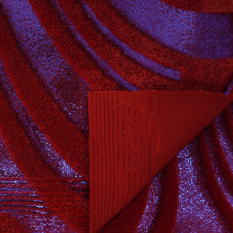 Foiled Stretch Velvet Sonic Swirl