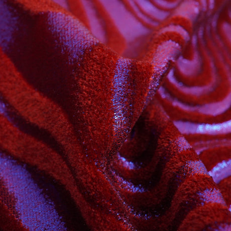 Foiled Stretch Velvet Sonic Swirl
