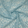 Sophia Stretch Lace Sequin Nylon Spandex Fabric - Black, Skin/Nude, Red, Lavender, Baby Blue, Mint, 48" Width (1 Yard)