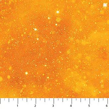 Cotton Fabric Space Odyssey Gold Universe 44/45"