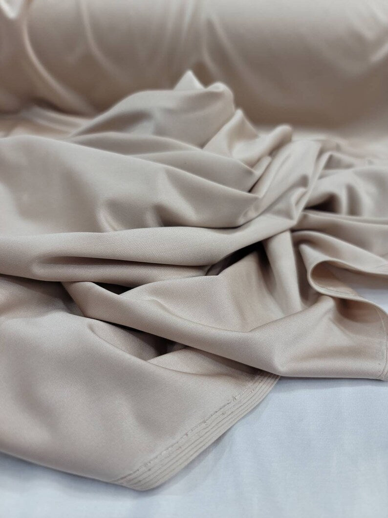 Champagne Beige 4-Way Stretch Spandex Fabric