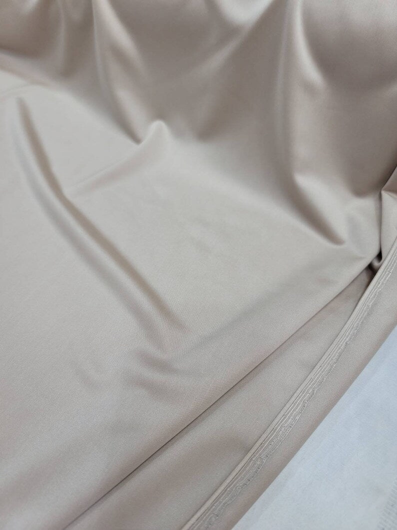 Champagne Beige 4-Way Stretch Spandex Fabric