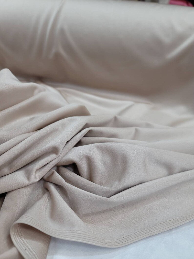 Champagne Beige 4-Way Stretch Spandex Fabric