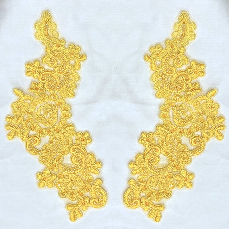 Beaded Floral Lace Applique