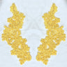 Beaded Floral Lace Applique