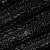 Minky Plush Fabric Sparkle Cuddle Glitter Black/Silver 58-60"