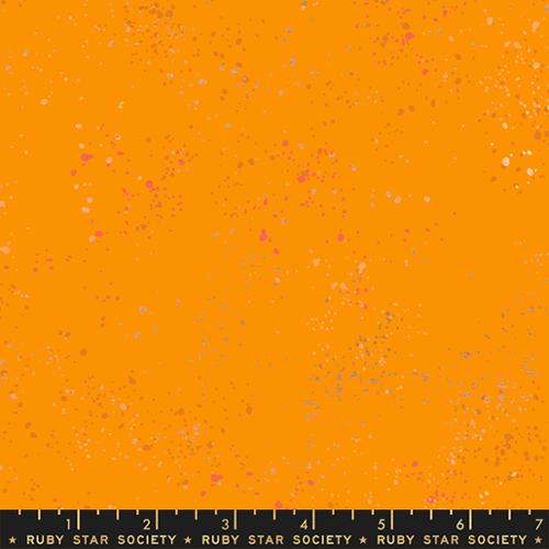 Cotton Speckled Metallic Clementine Fabric 43/44"
