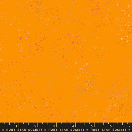 Cotton Speckled Metallic Clementine Fabric 43/44"