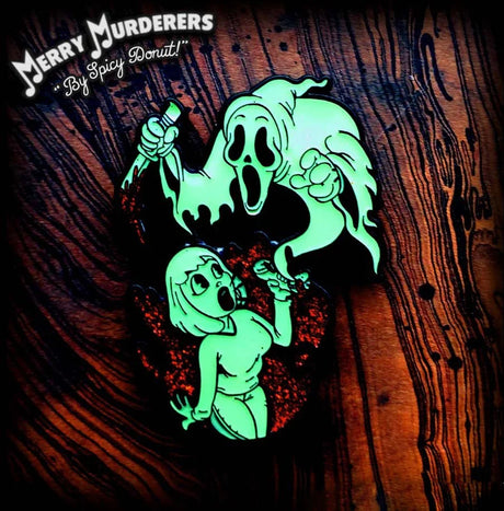 Gosh Golly Guh-Ghost ! - Glow In The Dark Variant - Enamel Pin