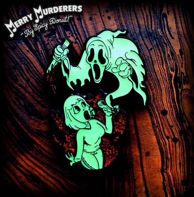 Gosh Golly Guh-Ghost ! - Glow In The Dark Variant - Enamel Pin