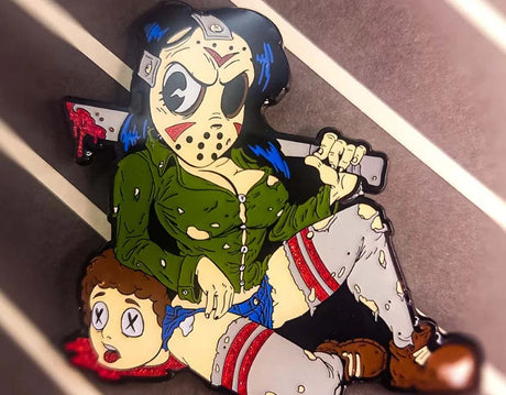 Pinup Jason - With Glitter Blood - Enamel Pin