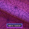 Spiderweb Foiled Mesh Spandex Fabric - Black/Silver, 58/60" Width (1 Yard)