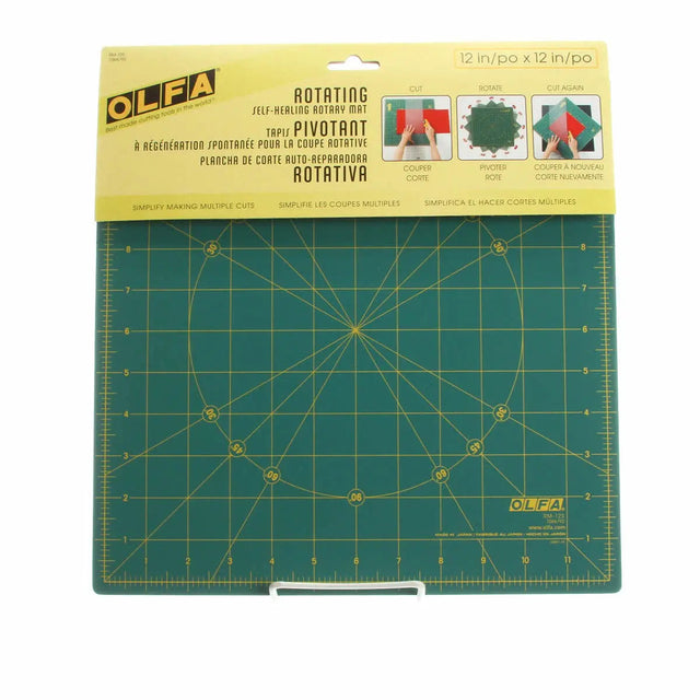 Cutting Mat Plastic 12in Square Spinning