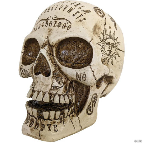RADYAN Spirit Skull Halloween Decoration with Mystic Symbols for Halloween Decor shown in a clear product image