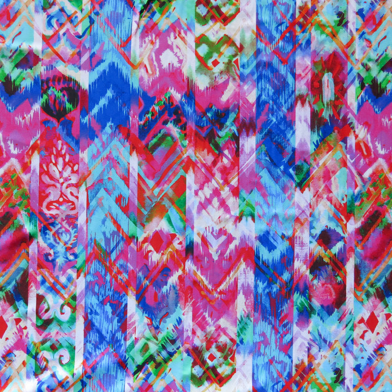 Swim Knit Nylon Spandex Abstract Print