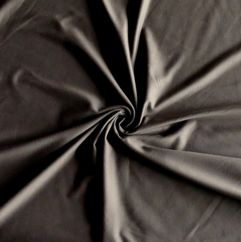 Poly Lycra Jersey Knit Fabric Mink Brown 4-Way Stretch
