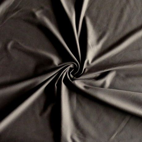 Poly Lycra Jersey Knit Fabric Mink Brown 4-Way Stretch