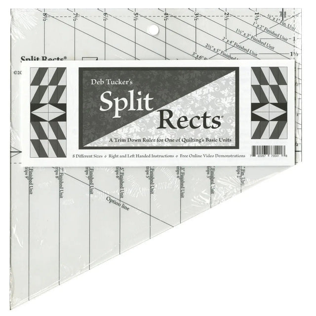 Acrylic Quilting Template Split Rects Ruler