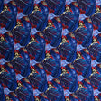 Split & Banana Leaf With Traditional Tribal Design Rayon Poplin Fabric - Purple & Red, 44/45" Width (1 Yard)