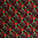Rayon Poplin Fabric Split Banana Leaf Tribal Design
