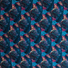 Split & Banana Leaf With Traditional Tribal Design Rayon Poplin Fabric - Purple & Red, 44/45" Width (1 Yard)