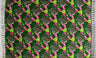 Rayon Sarong with Split Leaf Banana Leaf Print and Fringes