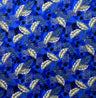 Split Leaf Hammock Fern Cotton Fabric - Orange, Blue, Charcoal, Red, 36" X 45" (1 Yard)