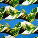 Cotton Poplin Tropical Palm Print Fabric