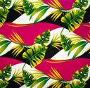 Cotton Poplin Tropical Palm Print Fabric