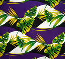 Cotton Poplin Tropical Palm Print Fabric
