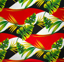 Cotton Poplin Tropical Palm Print Fabric