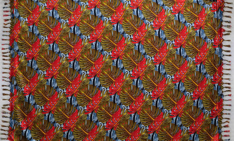 Rayon Sarong with Fringes Split Leaf