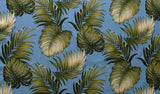 Split & Palm Leaves Cotton Fabric - Split Palm Leaves Print, 56-58" Width (1 Yard)