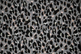 Sporty Leopard Printed Nylon Spandex Fabric - Leopard Print, Blue Moon, 55/56" Width (1 Yard)