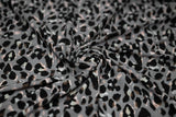 Sporty Leopard Printed Nylon Spandex Fabric - Leopard Print, Blue Moon, 55/56" Width (1 Yard)