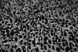 Sporty Leopard Printed Nylon Spandex Fabric - Leopard Print, Blue Moon, 55/56" Width (1 Yard)