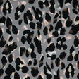 Sporty Leopard Printed Nylon Spandex Fabric - Leopard Print, Blue Moon, 55/56" Width (1 Yard)