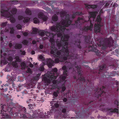 Cotton Wideback Fabric Spotted Graffiti Spring Lilac 108/109"