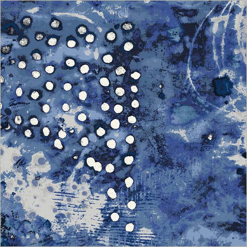 Cotton Wideback Fabric Spotted Graffiti Weather Map