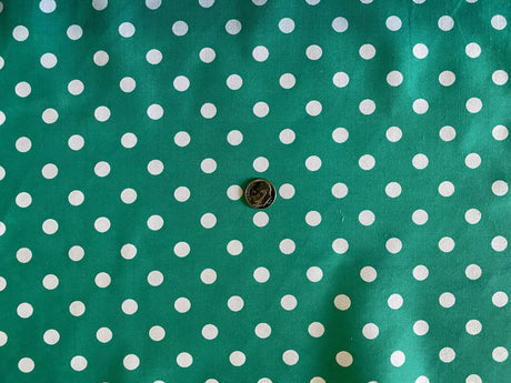 1 Yard Multi-Color Small Polka Dot Poly Cotton Fabric for Crafts Bedding Sewing Masks 60" Width