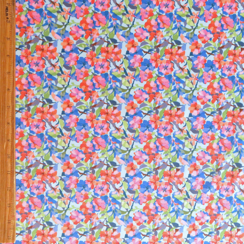 Swim Knit Spring Mini Floral Poly Spandex